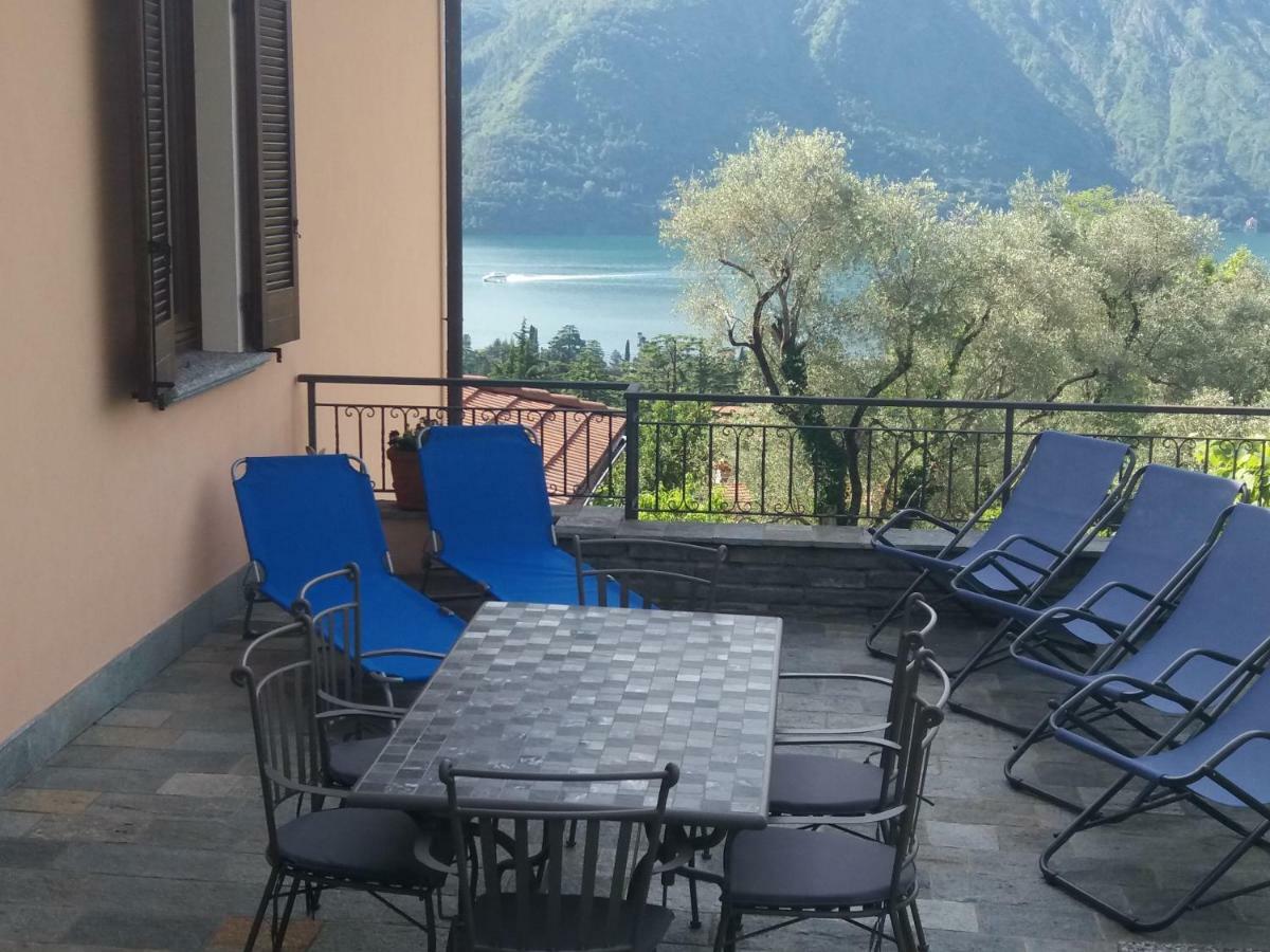 Casa Intignano - Appartamento Con Terrazzo Vista Lago Tremezzo Luaran gambar